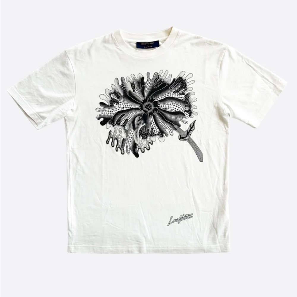 Louis Vuitton White Yayoi Kusama Short Sleeve | Size Medium | Practically New